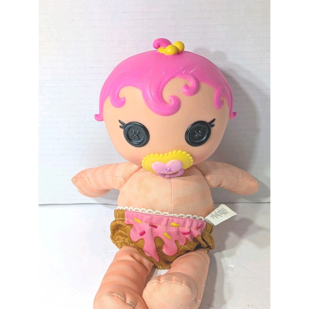 Lalaloopsy Babies Mga Crumbs Sugar Cookie Doll 11"  2013 With Pacifier